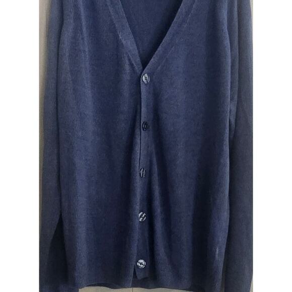Vintage Navy Weatherproof Men's Button-Down Cardigan Size Large - Picture 2 of 8